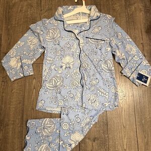 Roller Rabbit X Target Floral Vines Long Sleeve Pajama Set Medium